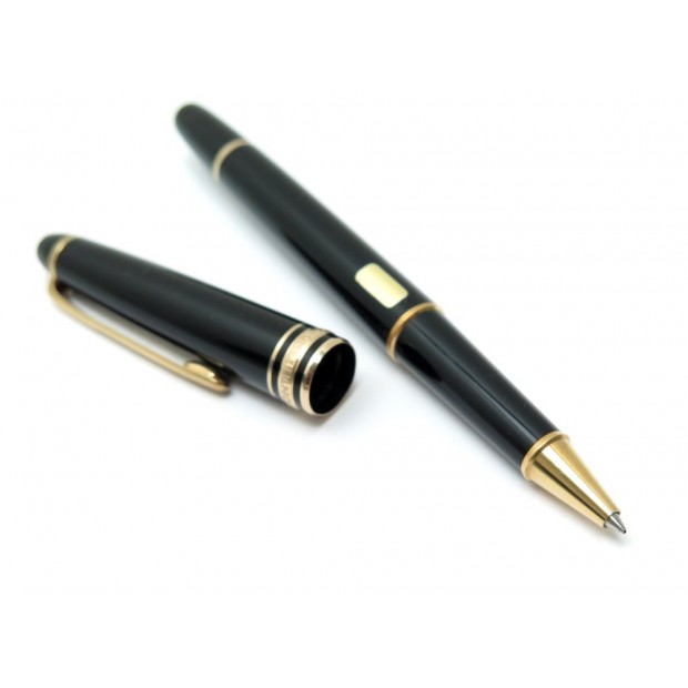 STYLO BILLE MONTBLANC MEISTERSTUCK CLASSIQUE EN RESINE NOIR BALLPOINT PEN 355€