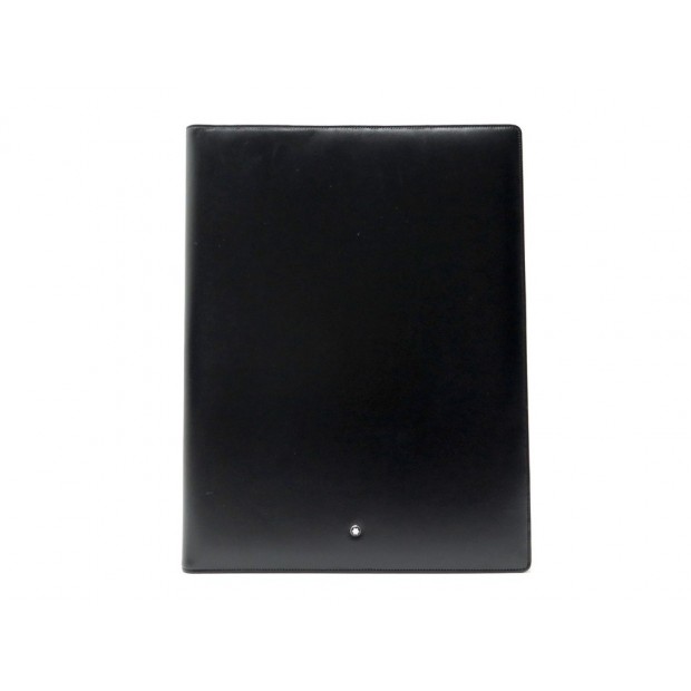 NEUF CAHIER DE NOTES MONTBLANC MEISTERSTUCK BLOC GRAND FORMAT A4 CUIR NOIR 420€