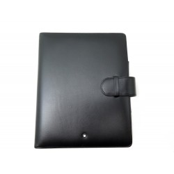 NEUF ORGANISEUR GRAND FORMAT MONTBLANC MEISTERSTUCK 14875 CUIR NOIR AGENDA 545€