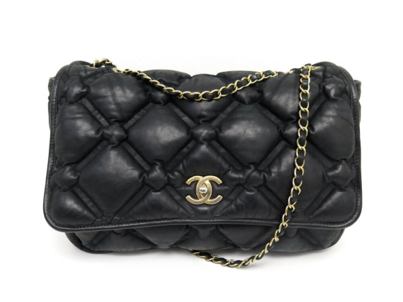 sac a main chanel chesterfiled cuir iridescent