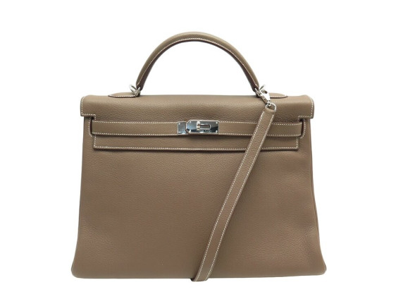 sac a main hermes kelly 40 retourne en cuir togo