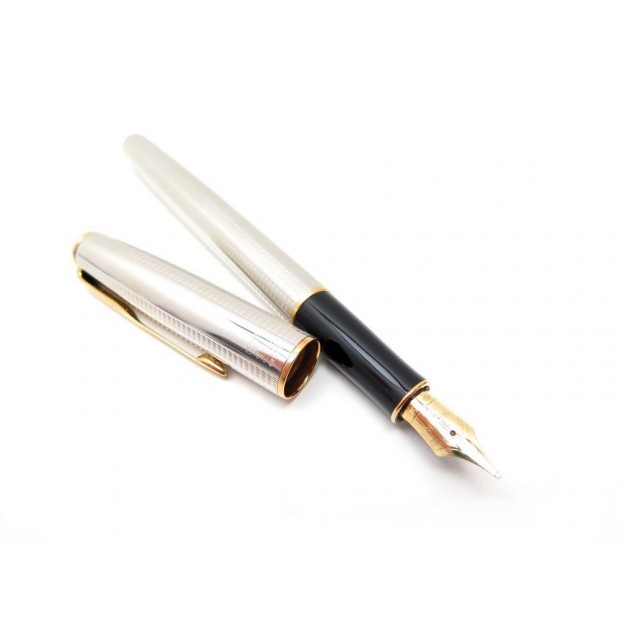 NEUF STYLO PLUME PARKER SONNET ARGENT 