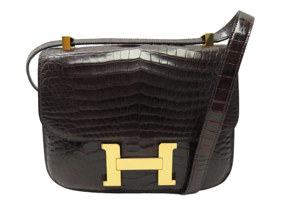 sac a main hermes constance 22 en cuir de
