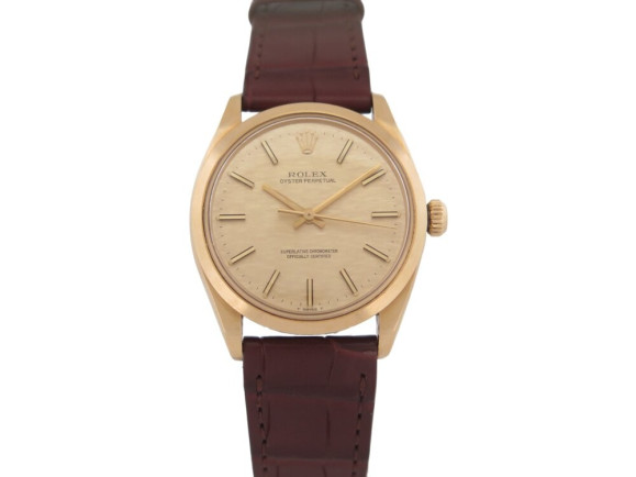  montre rolex 1002 oyster perpetual 34 mm or
