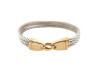  bracelet fred force 10 cable 15 cm acier et or