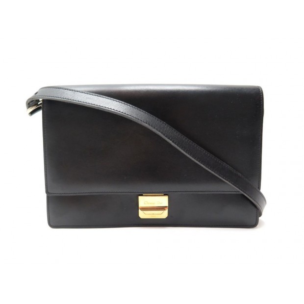 SAC A MAIN CHRISTIAN DIOR CUIR NOIR 