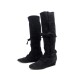 BOTTES HERMES PIROUETTE A TALONS COMPENSES 40.5 NOIR BOITE SAC BOOTS 1200€