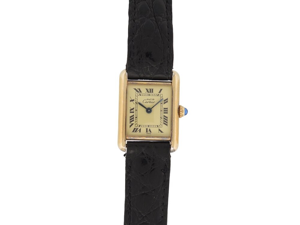 montre cartier tank must 5057001 vermeil