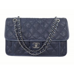 SAC A MAIN CHANEL TIMELESS JUMBO CUIR MATELASSE CAVIAR BLEU MARINE HANDBAG 8400€