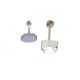 NEUF BOUCLES D'OREILLES DIOR SET EN METAL ARGENTE BIJOU EARRINGS JEWEL 290€