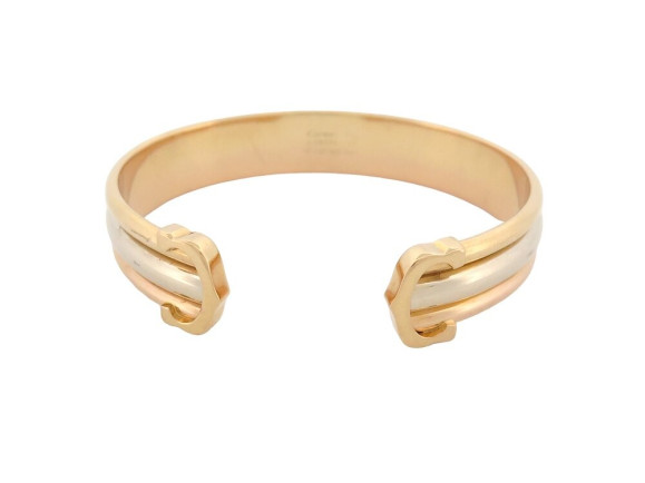 bracelet cartier double c 3 ors 18k 29.7gr t19