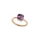 BAGUE POMELLATO NUDO T 54 EN OR JAUNE PIERRE AMETHYSTE + BOITE ECRIN RING 1830€