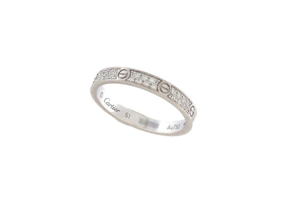bague cartier love pm crb4218200 full pave diamants