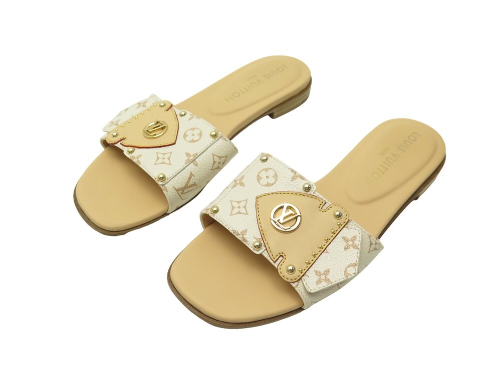 chaussures louis vuitton mules plate lv frame Shoes