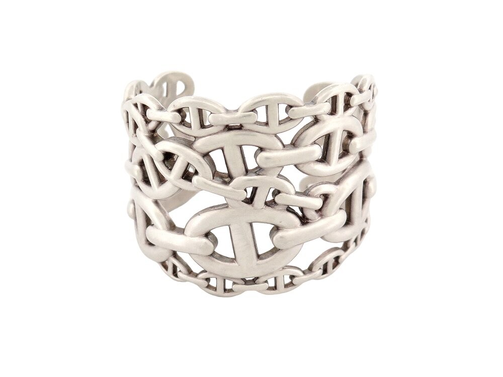 （HERMES）Chaine d'ancre Enchainee bracelet MM Hermes Chaine d'Ancre Enchainee bracelet– TC