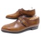 CHAUSSURES BERLUTI MOCASSINS A BOUCLE 10 44 EN CUIR MARRON SOULIERS SHOES 1530€