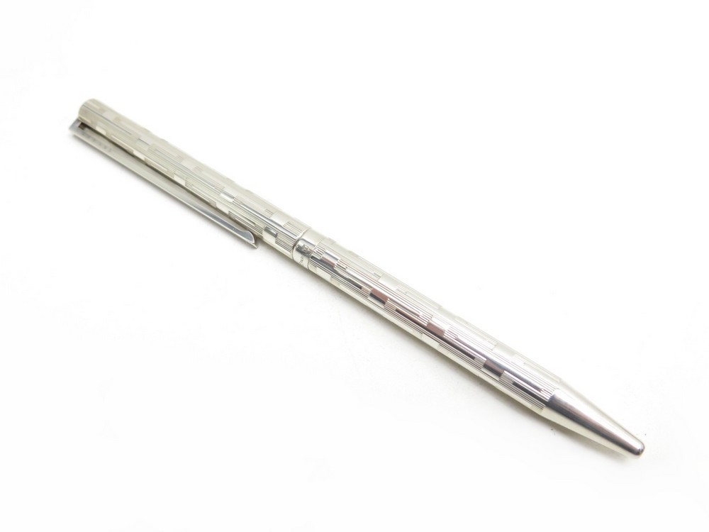 Stylo à Bille S.T. Dupont Classique – Laqué Bleu Et Doré, Argent Massif 925 – Occasion Avec écrin