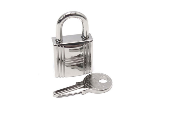 cadenas hermes en acier palladie 1 cle 163 pr sac
