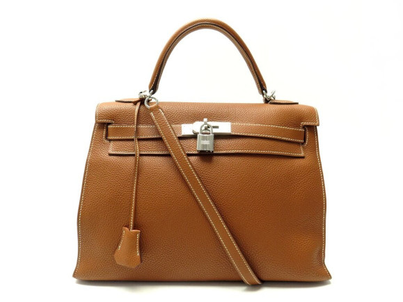 rare sac a main hermes kelly togo gold 32 sellier