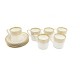 NEUF LOT DE 6 TASSES + SOUS TASSES CARTIER LA MAISON DES MUST EN PORCELAINE CUPS