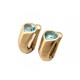 BOUCLES D'OREILLES MARINA B PIERRE TOPAZE EN OR JAUNE 18K 8.7GR EARRINGS 1130€