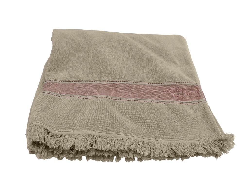 【おしゃれ】HERMES Drap de plage Yachting, petit modele Drap de plage Yachting Tatoo Ancres en H, petit modèle