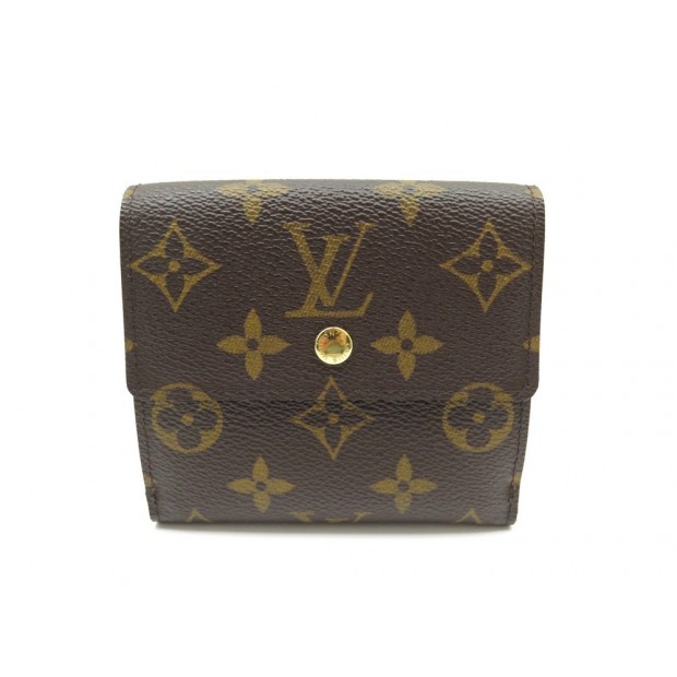 NEUF PORTEFEUILLE LOUIS VUITTON ELISE TOILE MONOGRAM BOITE BILLFOLD WALLET 435€