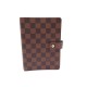 NEUF PORTE AGENDA LOUIS VUITTON DAMIER EBENE MM + BOITE 