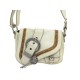 SAC A MAIN CHRISTIAN DIOR GAUCHO DOUBLE SADDLE PM CUIR ECRU HAND BAG PURSE 1500€