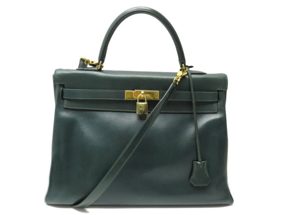 sac a main hermes kelly 35 retourne en cuir