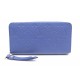 NEUF PORTEFEUILLE LOUIS VUITTON ZIPPY CUIR MONOGRAM EMPREINTE BLEU WALLET 715€