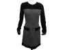 robe chanel longue a zip p46612w05367 velours et