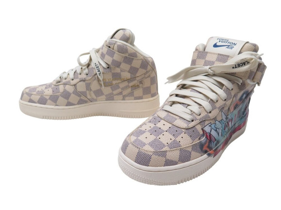  baskets louis vuitton x nike air force 1 flash