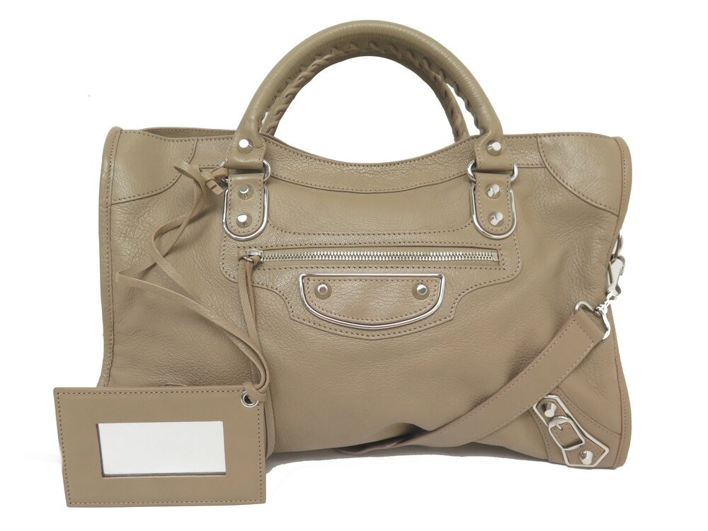 sac a main balenciaga classic city 390154 metalic