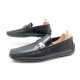 CHAUSSURES LOUIS VUITTON MOCASSINS 43 CUIR NOIR + BOITE 