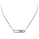 NEUF COLLIER MESSIKA MOVE 3994 EN OR BLANC PAVAGE DIAMANTS 0.66C NECKLACE 4150€