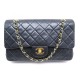 SAC A MAIN CHANEL TIMELESS 2.55 26 CM DOUBLE FLAP EN CUIR NOIR MATELASSE 4480€