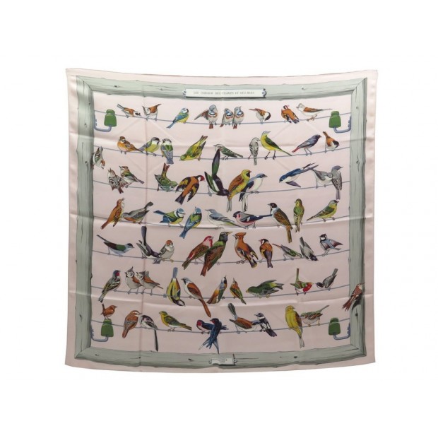 FOULARD HERMES OISEAUX DES CHAMPS ET DES BOIS 