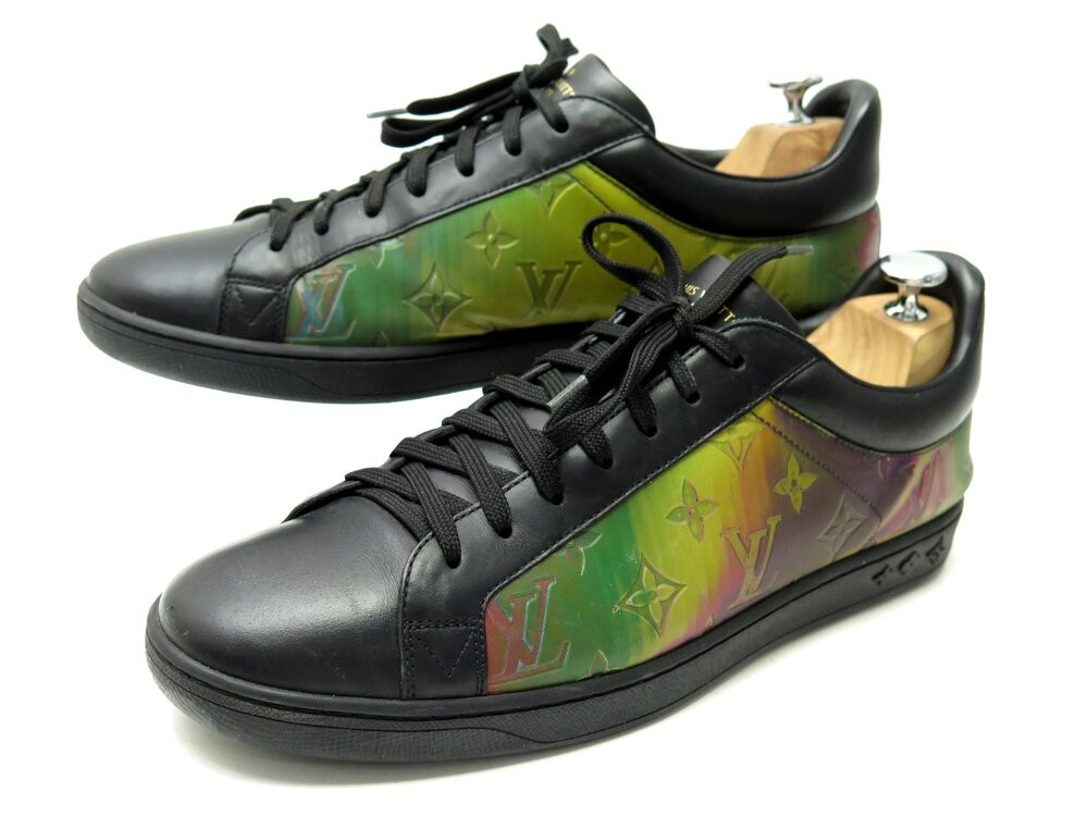 baskets louis vuitton luxembourg 43 en cuir monogram