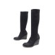 CHAUSSURES MAISON MARTIN MARGIELA 37 BOTTES EN TOILE NOIR BOOTS SHOES 850€