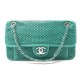 NEUF SAC A MAIN CHANEL A67652 UP IN THE AIR TIMELESS PERFORE CUIR VERT BAG 2800€