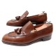 CHAUSSURES JOHN LOBB 42 MOCASSINS A PAMPILLES SUR MESURE CUIR MARRON SHOES 5890€