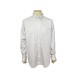 NEUF CHEMISE HERMES 43 XL EN COTON BLANC & CARREAUX VIOLET WHITE SHIRT TOP 390€