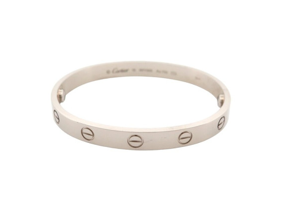  bracelet cartier love crb6067617 or blanc gris
