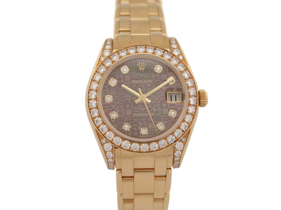 montre rolex lady datejust pearlmaster 81158 34mm