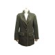 NEUF VESTE LONGUE CHANEL P51704 M 40 MANTEAU EN LAINE KAKI & DORE JACKET 5000€