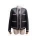 NEUF BLOUSON CHANEL P51855 L 42 VESTE EN CUIR NOIR BLACK LEATHER JACKET 7900€