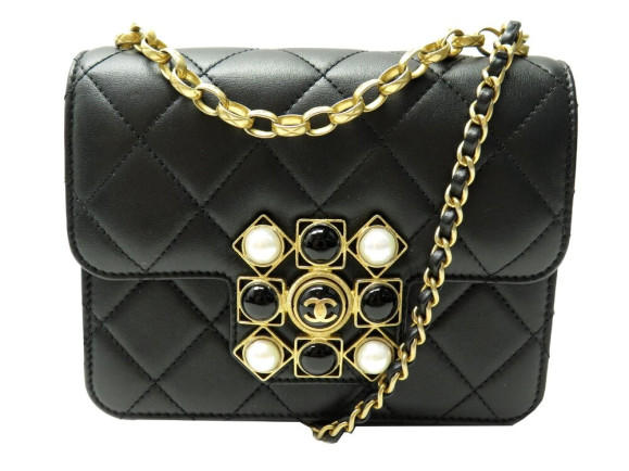 sac a main chanel onyx perles metiers d'art 2020