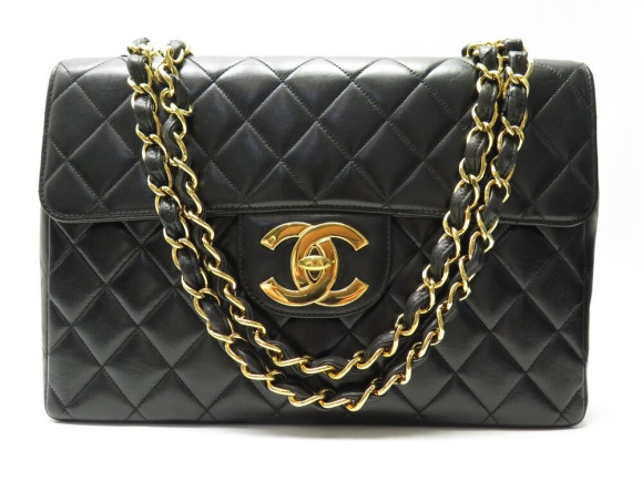VINTAGE SAC A MAIN CHANEL CLASSIQUE GRAND TIMELESS MATELASSE BANDOULIERE 11100€