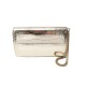 POCHETTE JIMMY CHOO CUIR FACON CROCO DORE 